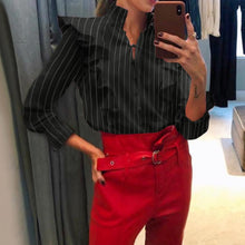 Load image into Gallery viewer, Oversize Long Flare Sleeve Ruffles Blouse Shirt - Pretty Fashionation