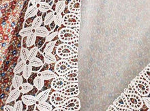 Load image into Gallery viewer, Vintage Floral Lapel Lace Collar Midi Dress - Pretty Fashionation