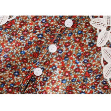 Load image into Gallery viewer, Vintage Floral Lapel Lace Collar Midi Dress - Pretty Fashionation