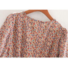 Load image into Gallery viewer, Vintage Floral Lapel Lace Collar Midi Dress - Pretty Fashionation