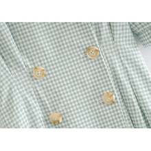 Load image into Gallery viewer, Chic Vintage Puff Sleeves Plaid Mini Dress - Pretty Fashionation