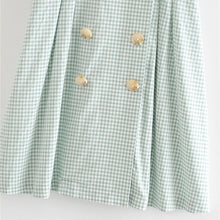 Load image into Gallery viewer, Chic Vintage Puff Sleeves Plaid Mini Dress - Pretty Fashionation