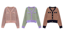 Load image into Gallery viewer, Vintage Knitted Tweed Cardigan Sweater - Pretty Fashionation