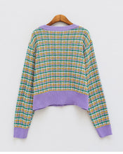 Load image into Gallery viewer, Vintage Knitted Tweed Cardigan Sweater - Pretty Fashionation