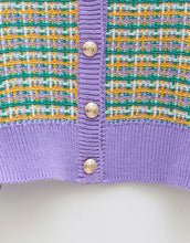Load image into Gallery viewer, Vintage Knitted Tweed Cardigan Sweater - Pretty Fashionation