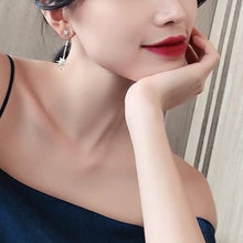 Load image into Gallery viewer, Celestial Holly Star Crystal Long Earrings - Pretty Fashionation