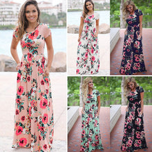 Load image into Gallery viewer, Floral Boho Maxi Dress - Pretty Fashionation