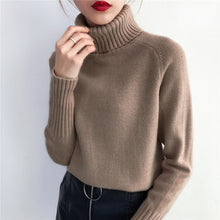 Load image into Gallery viewer, Cashmere Turtleneck Knitted Sweater - Pretty Fashionation