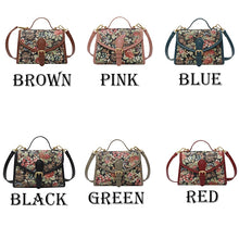Load image into Gallery viewer, Floral Belgian Tapestry Crossbody Shoulder Bag - Pretty Fashionation