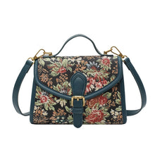 Load image into Gallery viewer, Floral Belgian Tapestry Crossbody Shoulder Bag - Pretty Fashionation
