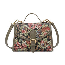 Load image into Gallery viewer, Floral Belgian Tapestry Crossbody Shoulder Bag - Pretty Fashionation