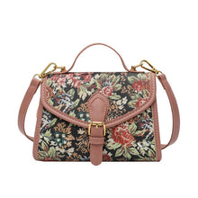 Load image into Gallery viewer, Floral Belgian Tapestry Crossbody Shoulder Bag - Pretty Fashionation