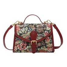 Load image into Gallery viewer, Floral Belgian Tapestry Crossbody Shoulder Bag - Pretty Fashionation