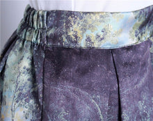 Load image into Gallery viewer, Vintage Retro Gothic 50s Oil Painting Midi Pleated Skirt - Pretty Fashionation