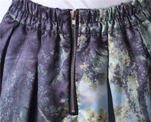 Load image into Gallery viewer, Vintage Retro Gothic 50s Oil Painting Midi Pleated Skirt - Pretty Fashionation