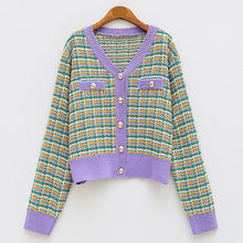 Load image into Gallery viewer, Vintage Knitted Tweed Cardigan Sweater - Pretty Fashionation