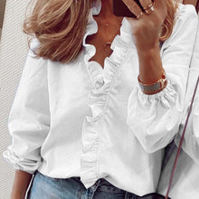 Load image into Gallery viewer, Elegant Ruffles Shirt Blouse - Pretty Fashionation