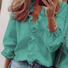 Load image into Gallery viewer, Elegant Ruffles Shirt Blouse - Pretty Fashionation