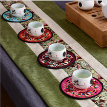 Load image into Gallery viewer, Traditional Chinese Style Embroidery 4Pcs Coasters