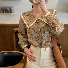 Load image into Gallery viewer, Vintage Stylish Ruffles Lace Retro Blouse - Pretty Fashionation