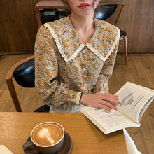 Load image into Gallery viewer, Vintage Stylish Ruffles Lace Retro Blouse - Pretty Fashionation