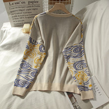Load image into Gallery viewer, Vintage Artsy Van Gogh Pullover Sweater - Pretty Fashionation