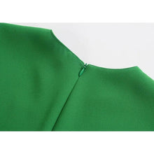 Load image into Gallery viewer, Vintage Chic Green Midi Dress - Pretty Fashionation