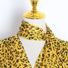 Load image into Gallery viewer, Vintage Asymmetrical Leopard Off Shoulder Backless Dress - Pretty Fashionation