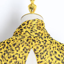 Load image into Gallery viewer, Vintage Asymmetrical Leopard Off Shoulder Backless Dress - Pretty Fashionation