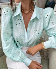 Load image into Gallery viewer, Bohemian Pleated embroidered Blouse - Pretty Fashionation