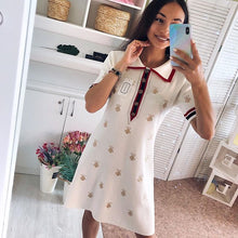 Load image into Gallery viewer, Vintage Embroidered Polo Dress - Pretty Fashionation