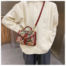 Load image into Gallery viewer, Floral Belgian Tapestry Crossbody Shoulder Bag - Pretty Fashionation