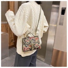 Load image into Gallery viewer, Floral Belgian Tapestry Crossbody Shoulder Bag - Pretty Fashionation