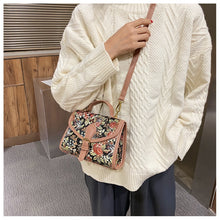 Load image into Gallery viewer, Floral Belgian Tapestry Crossbody Shoulder Bag - Pretty Fashionation
