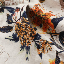 Load image into Gallery viewer, Vintage Fleece Loose Hooded Floral Parka Coat