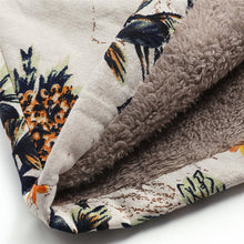 Load image into Gallery viewer, Vintage Fleece Loose Hooded Floral Parka Coat