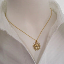 Load image into Gallery viewer, Dainty Gold/Silver Sun and Moon Charm Pendant Necklace - Pretty Fashionation