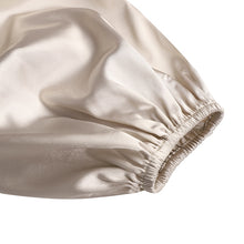 Load image into Gallery viewer, Satin Fit and Flare Lantern Sleeve Empire Dress