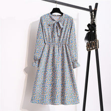 Load image into Gallery viewer, Vintage Riviera Floral Chiffon Shirt Dress
