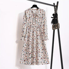 Load image into Gallery viewer, Vintage Riviera Floral Chiffon Shirt Dress