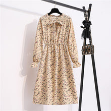 Load image into Gallery viewer, Vintage Riviera Floral Chiffon Shirt Dress
