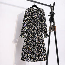 Load image into Gallery viewer, Vintage Riviera Floral Chiffon Shirt Dress