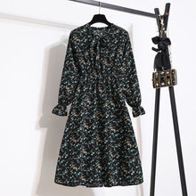 Load image into Gallery viewer, Vintage Riviera Floral Chiffon Shirt Dress