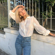 Load image into Gallery viewer, Bohemian Pleated embroidered Blouse - Pretty Fashionation