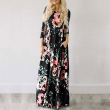 Load image into Gallery viewer, Floral Boho Maxi Dress - Pretty Fashionation