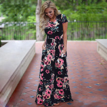 Load image into Gallery viewer, Floral Boho Maxi Dress - Pretty Fashionation