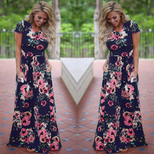 Load image into Gallery viewer, Floral Boho Maxi Dress - Pretty Fashionation