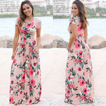 Load image into Gallery viewer, Floral Boho Maxi Dress - Pretty Fashionation