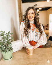 Load image into Gallery viewer, Boho Rose Floral Chiffon Blouse - Pretty Fashionation