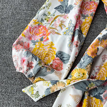 Load image into Gallery viewer, Vintage Floral Puff Sleeve Maxi Dress - Pretty Fashionation